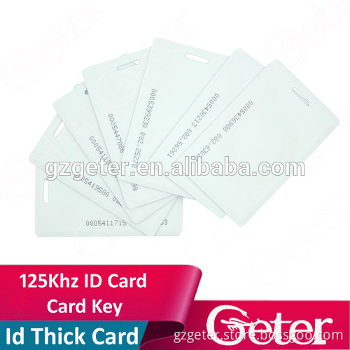 Plastic blank ID thick card cards for access control